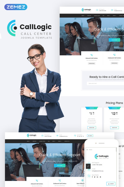 Kit Graphique #74464 Call Center Divers Modles Web - Logo template Preview