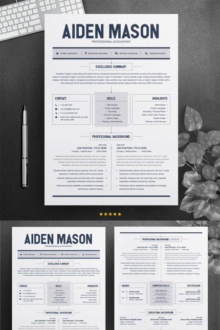 Kit Graphique #74526 Resume Template Divers Modles Web - Logo template Preview