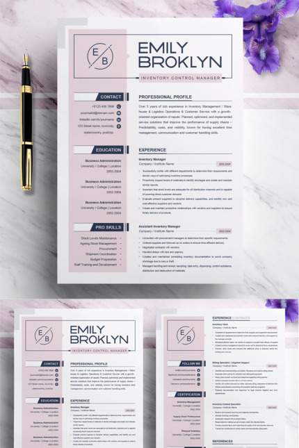 Kit Graphique #74560 Resume Template Divers Modles Web - Logo template Preview