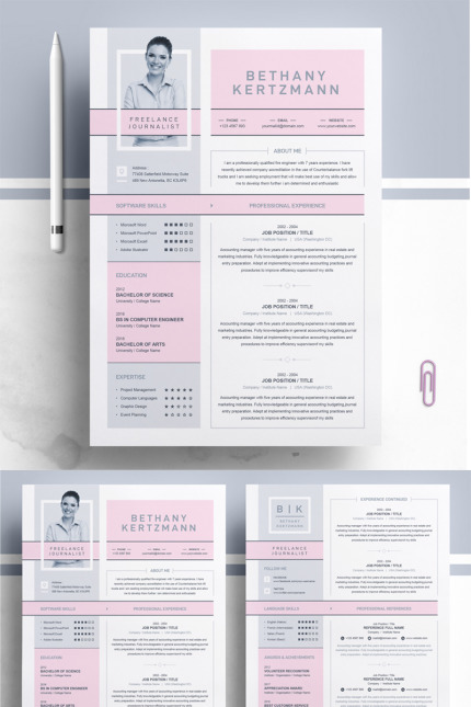 Kit Graphique #74563 Resume Template Divers Modles Web - Logo template Preview