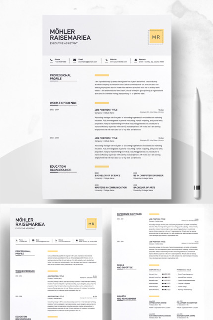 Kit Graphique #74564 Resume Template Divers Modles Web - Logo template Preview