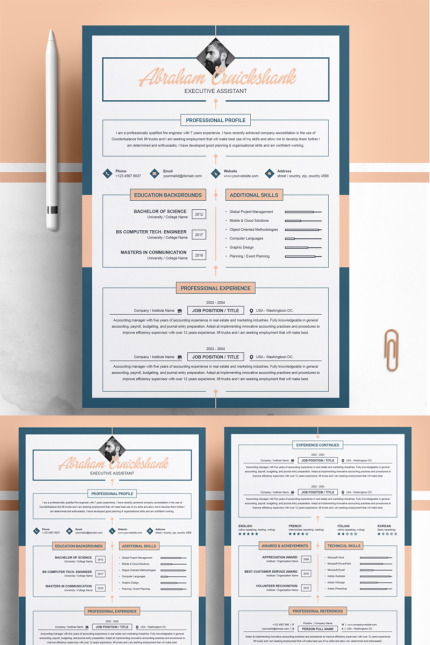 Kit Graphique #74565 Resume Template Divers Modles Web - Logo template Preview