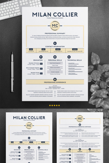 Kit Graphique #74566 Resume Template Divers Modles Web - Logo template Preview