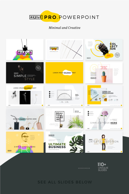 Kit Graphique #74839 Minimal Powerpoint Divers Modles Web - Logo template Preview