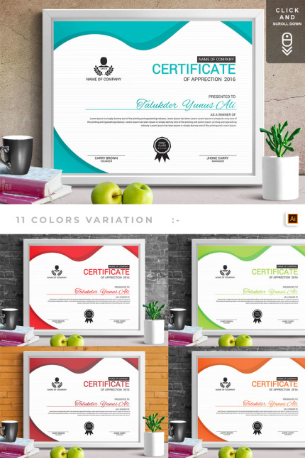 Kit Graphique #74893 Certificate Design Divers Modles Web - Logo template Preview