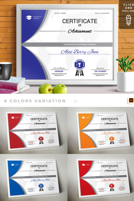 Kit Graphique #74894 Certificate Design Divers Modles Web - Logo template Preview