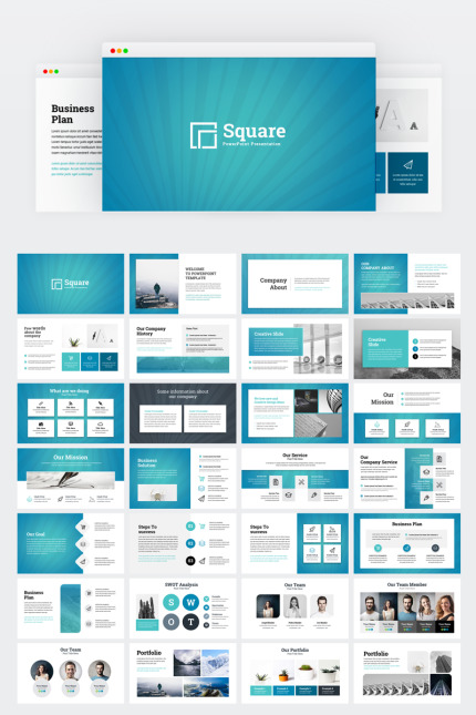 Kit Graphique #75229 Modern Powerpoint Divers Modles Web - Logo template Preview