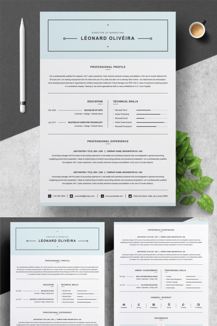 Kit Graphique #75230 Resume Template Divers Modles Web - Logo template Preview