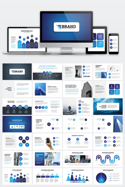 Kit Graphique #75489 Modern Powerpoint Divers Modles Web - Logo template Preview