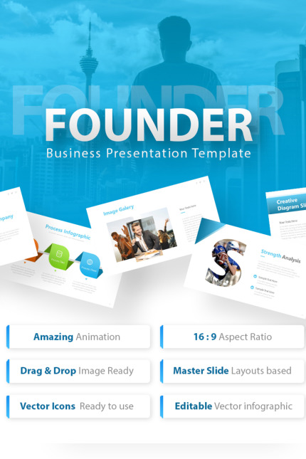 Kit Graphique #75491 Business Bleu Divers Modles Web - Logo template Preview