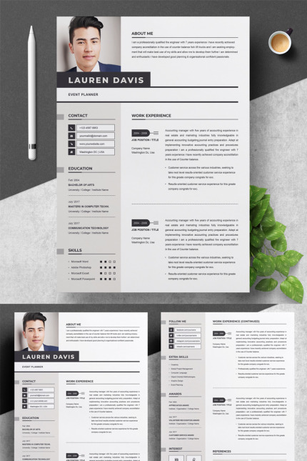 Kit Graphique #75554 Resume Design Divers Modles Web - Logo template Preview