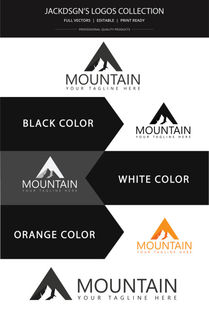 Kit Graphique #75583 Mountain Brand Divers Modles Web - Logo template Preview