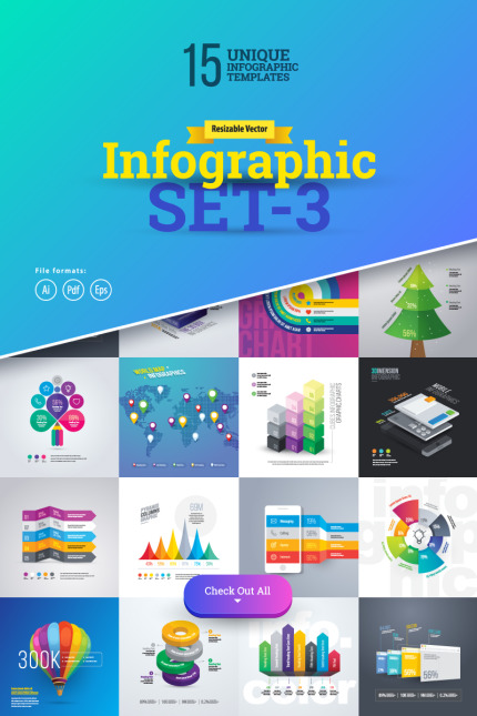 Kit Graphique #75624 3d Infographique Divers Modles Web - Logo template Preview