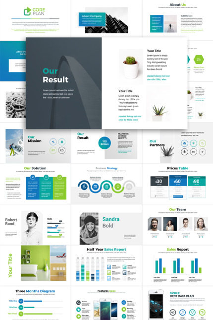 Kit Graphique #75627 Modern Powerpoint Divers Modles Web - Logo template Preview