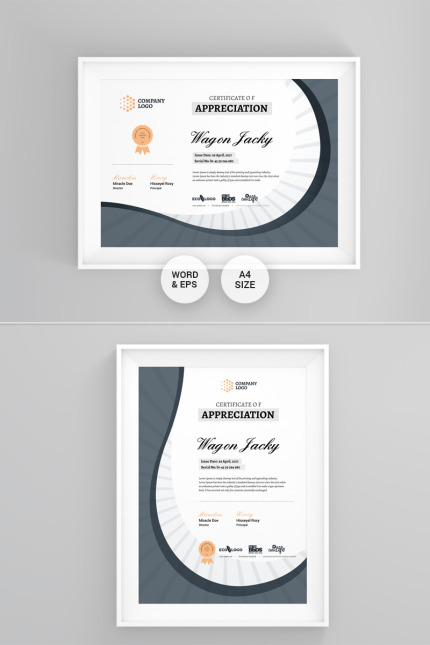 Kit Graphique #75896 Abstract Certificat Divers Modles Web - Logo template Preview