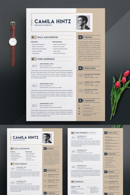 Kit Graphique #76019 Resume Cv Divers Modles Web - Logo template Preview