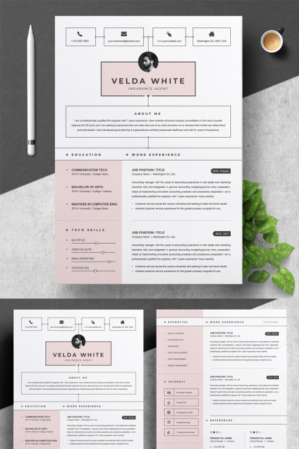 Kit Graphique #76021 Resume Cv Divers Modles Web - Logo template Preview