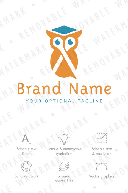 Kit Graphique #76108 Owl Oiseau Divers Modles Web - Logo template Preview