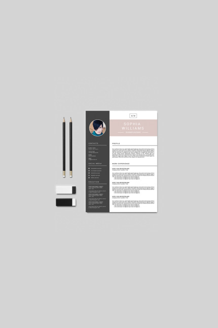 Kit Graphique #76290 Cv Resume Divers Modles Web - Logo template Preview