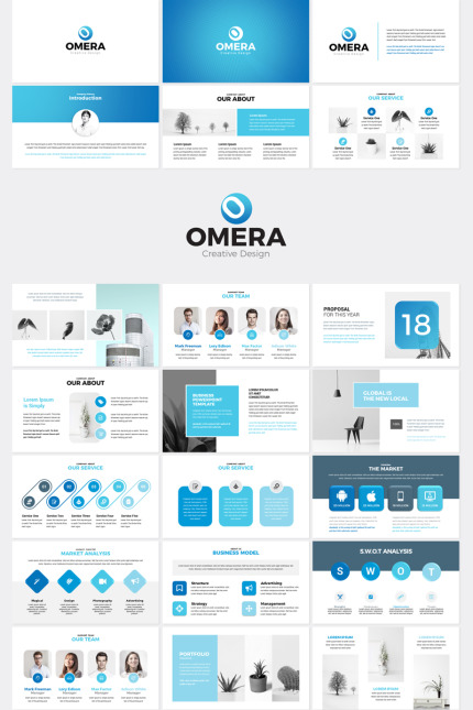 Kit Graphique #76537 Modern Powerpoint Divers Modles Web - Logo template Preview