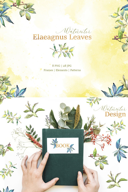 Kit Graphique #76626 Elaeagnus Leaves Divers Modles Web - Logo template Preview