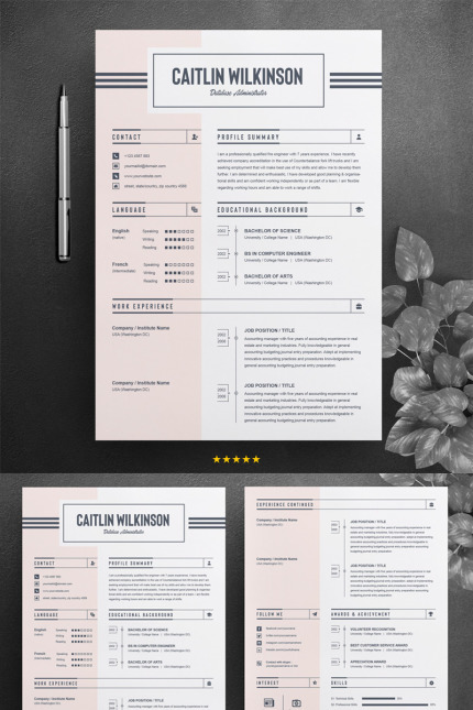 Kit Graphique #76742 Resume Template Divers Modles Web - Logo template Preview