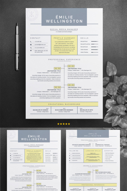 Kit Graphique #76743 Resume Template Divers Modles Web - Logo template Preview