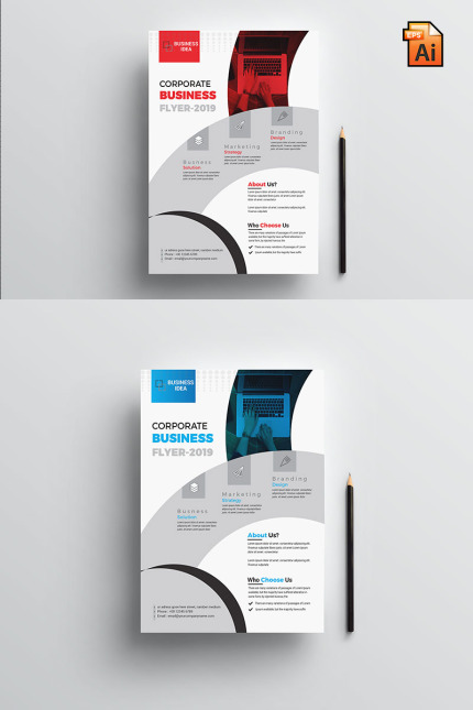 Kit Graphique #76748 Flyer Corporate Divers Modles Web - Logo template Preview