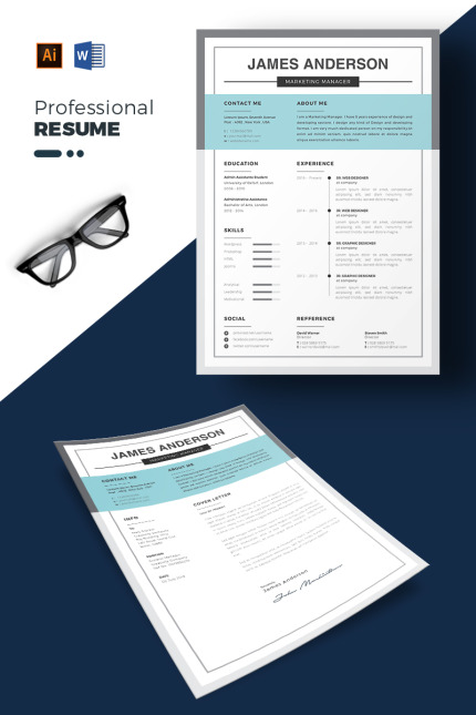 Kit Graphique #76758 Resume Cv Divers Modles Web - Logo template Preview