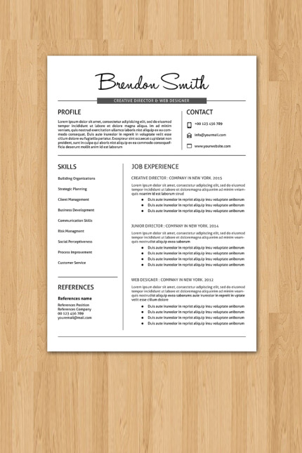 Kit Graphique #76839 Resume Cv Divers Modles Web - Logo template Preview