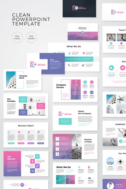 Kit Graphique #77017 Modern Powerpoint Divers Modles Web - Logo template Preview