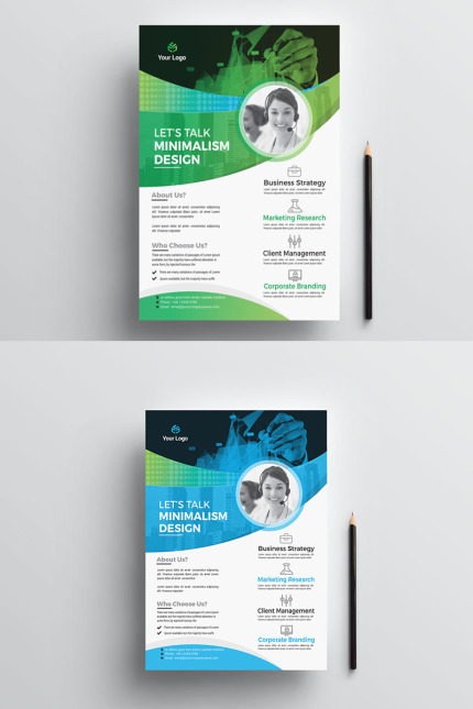 Kit Graphique #77047 Flyer Corporate Divers Modles Web - Logo template Preview