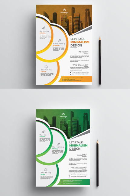 Kit Graphique #77048 Flyer Corporate Divers Modles Web - Logo template Preview