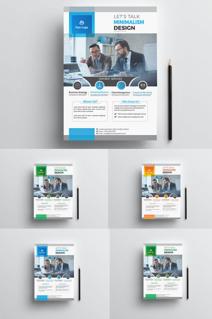 Kit Graphique #77152 Flyer Corporate Divers Modles Web - Logo template Preview