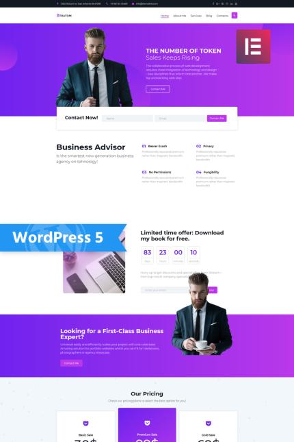 Kit Graphique #77154 Business Consultant Divers Modles Web - Logo template Preview