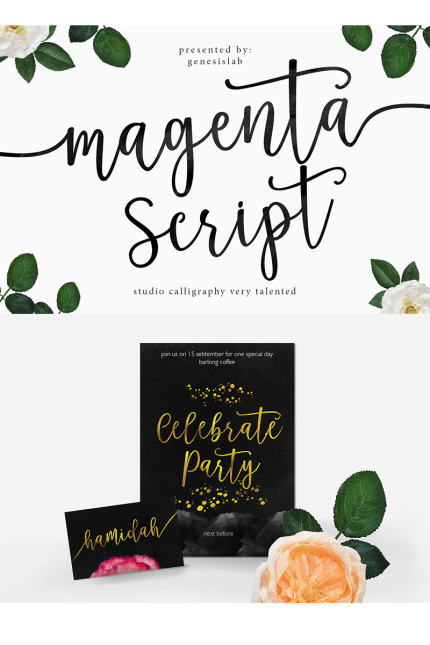 Kit Graphique #77222 Font Script Divers Modles Web - Logo template Preview