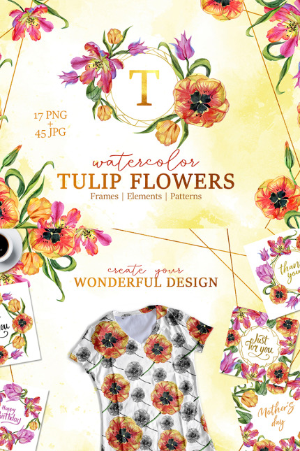 Kit Graphique #77399 Super Tulip Divers Modles Web - Logo template Preview