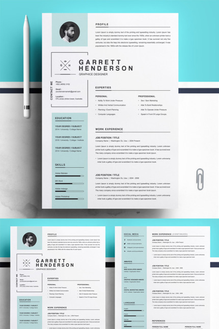 Kit Graphique #77721 Resume Template Divers Modles Web - Logo template Preview