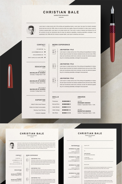 Kit Graphique #77724 Resume Template Divers Modles Web - Logo template Preview