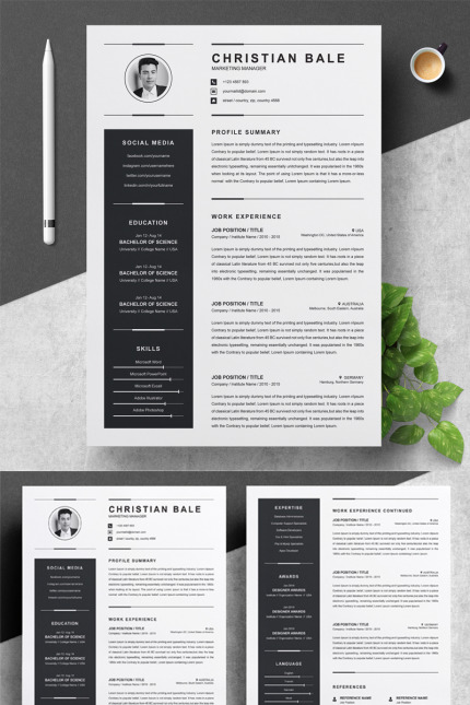 Kit Graphique #77784 Professional Resume Divers Modles Web - Logo template Preview