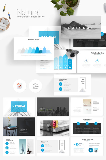 Kit Graphique #77837 Modern Powerpoint Divers Modles Web - Logo template Preview