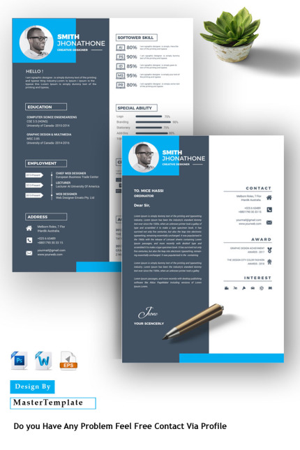 Kit Graphique #77849 Resume Cv Divers Modles Web - Logo template Preview