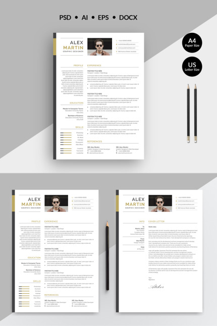 Kit Graphique #77858 Resume Cv Divers Modles Web - Logo template Preview