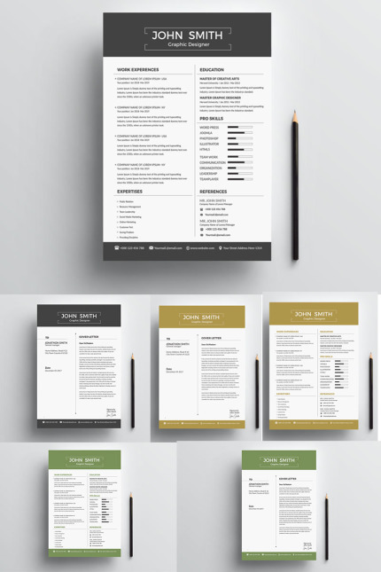 Kit Graphique #77935 Clean Resume Divers Modles Web - Logo template Preview