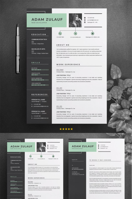 Kit Graphique #78048 Professional Resume Divers Modles Web - Logo template Preview