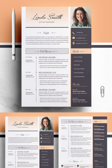 Kit Graphique #78049 Professional Resume Divers Modles Web - Logo template Preview