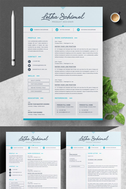 Kit Graphique #78063 Professional Resume Divers Modles Web - Logo template Preview