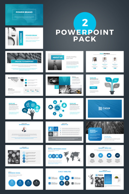 Kit Graphique #78187 Modern Powerpoint Divers Modles Web - Logo template Preview