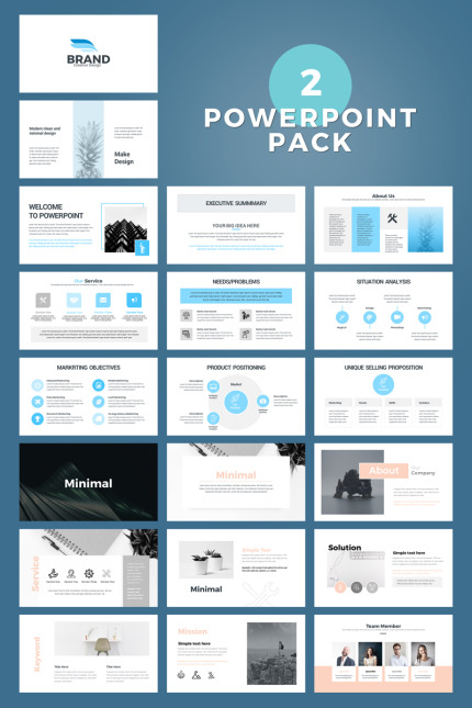 Kit Graphique #78190 Modern Powerpoint Divers Modles Web - Logo template Preview