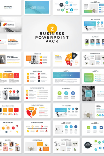 Kit Graphique #78279 Modern Powerpoint Divers Modles Web - Logo template Preview